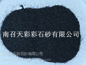 南阳包公黑天然彩砂销售 颜色纯正支持验货高硬度 天然彩砂厂 天彩